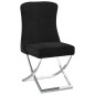 vidaXL Silla de comedor terciopelo acero inoxidable negro 53x52x98 cm vidaXL Silla de comedor terciopelo acero inoxidable negro 53x52x98 cm