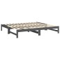 vidaXL Sofá cama extraíble madera maciza de pino gris 2x(90x190) cm vidaXL Sofá cama extraíble madera maciza de pino gris 2x(90x190) cm