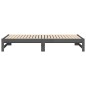 vidaXL Sofá cama extraíble madera maciza de pino gris 2x(90x190) cm vidaXL Sofá cama extraíble madera maciza de pino gris 2x(90x190) cm