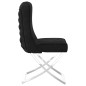 vidaXL Silla de comedor terciopelo acero inoxidable negro 53x52x98 cm vidaXL Silla de comedor terciopelo acero inoxidable negro 53x52x98 cm