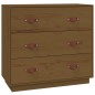 vidaXL Aparador de madera maciza de pino marrón miel 80x40x75 cm vidaXL Aparador de madera maciza de pino marrón miel 80x40x75 cm