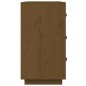 vidaXL Aparador de madera maciza de pino marrón miel 80x40x75 cm vidaXL Aparador de madera maciza de pino marrón miel 80x40x75 cm