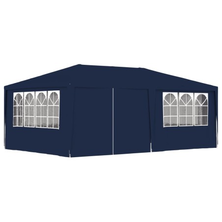 vidaXL Carpa profesional para fiestas con paredes azul 90 g/m² 4x6 m