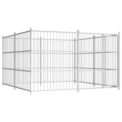 vidaXL Perrera de exterior 300x300x185 cm