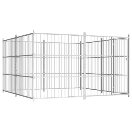 vidaXL Perrera de exterior 300x300x185 cm