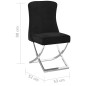 vidaXL Silla de comedor terciopelo acero inoxidable negro 53x52x98 cm vidaXL Silla de comedor terciopelo acero inoxidable negro 53x52x98 cm