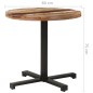 vidaXL Mesa de bistró redonda madera maciza reciclada Ø80x75 cm vidaXL Mesa de bistró redonda madera maciza reciclada Ø80x75 cm