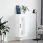 vidaXL Armario de pared blanco brillante 34,5x34x90 cm