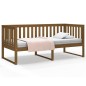 vidaXL Sofá cama madera maciza de pino marrón miel 90x200 cm vidaXL Sofá cama madera maciza de pino marrón miel 90x200 cm