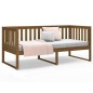 vidaXL Sofá cama madera maciza de pino marrón miel 90x200 cm vidaXL Sofá cama madera maciza de pino marrón miel 90x200 cm
