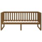 vidaXL Sofá cama madera maciza de pino marrón miel 90x200 cm vidaXL Sofá cama madera maciza de pino marrón miel 90x200 cm