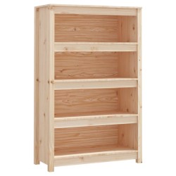 vidaXL Estantería madera maciza de pino 80x35x126 cm
