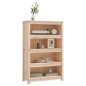 vidaXL Estantería madera maciza de pino 80x35x126 cm vidaXL Estantería madera maciza de pino 80x35x126 cm
