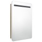vidaXL Armario de baño con espejo y LED blanco y roble 60x11x80 cm vidaXL Armario de baño con espejo y LED blanco y roble 60x11x80 cm