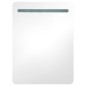 vidaXL Armario de baño con espejo y LED blanco y roble 60x11x80 cm vidaXL Armario de baño con espejo y LED blanco y roble 60x11x80 cm