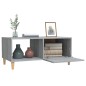 vidaXL Mesa de centro madera contrachapada gris Sonoma 89,5x50x40 cm