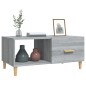 vidaXL Mesa de centro madera contrachapada gris Sonoma 89,5x50x40 cm