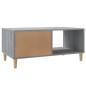 vidaXL Mesa de centro madera contrachapada gris Sonoma 89,5x50x40 cm