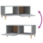 vidaXL Mesa de centro madera contrachapada gris Sonoma 89,5x50x40 cm