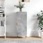 vidaXL Aparador de madera contrachapada gris hormigón 34,5x34x90 cm vidaXL Aparador de madera contrachapada gris hormigón 34,5x34x90 cm