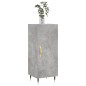 vidaXL Aparador de madera contrachapada gris hormigón 34,5x34x90 cm vidaXL Aparador de madera contrachapada gris hormigón 34,5x34x90 cm