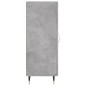 vidaXL Aparador de madera contrachapada gris hormigón 34,5x34x90 cm vidaXL Aparador de madera contrachapada gris hormigón 34,5x34x90 cm