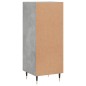vidaXL Aparador de madera contrachapada gris hormigón 34,5x34x90 cm vidaXL Aparador de madera contrachapada gris hormigón 34,5x34x90 cm