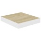 vidaXL Estante flotante pared 4 uds MDF roble y blanco 23x23,5x3,8 cm vidaXL Estante flotante pared 4 uds MDF roble y blanco 23x23,5x3,8 cm