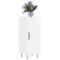 vidaXL Aparador de madera contrachapada blanco brillante 34,5x34x90 cm vidaXL Aparador de madera contrachapada blanco brillante 34,5x34x90 cm