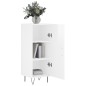 vidaXL Aparador de madera contrachapada blanco brillante 34,5x34x90 cm vidaXL Aparador de madera contrachapada blanco brillante 34,5x34x90 cm