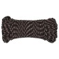 vidaXL Cuerda de barco polipropileno negra 4 mm 50 m vidaXL Cuerda de barco polipropileno negra 4 mm 50 m