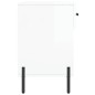 vidaXL Banco zapatero madera de ingeniería blanco brillo 102x35x55 cm vidaXL Banco zapatero madera de ingeniería blanco brillo 102x35x55 cm