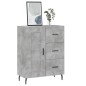 vidaXL Aparador de madera de ingeniería gris hormigón 69,5x34x90 cm vidaXL Aparador de madera de ingeniería gris hormigón 69,5x34x90 cm