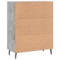 vidaXL Aparador de madera de ingeniería gris hormigón 69,5x34x90 cm vidaXL Aparador de madera de ingeniería gris hormigón 69,5x34x90 cm