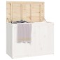 vidaXL Baúl para la colada madera maciza de pino blanco 88,5x44x66 cm vidaXL Baúl para la colada madera maciza de pino blanco 88,5x44x66 cm