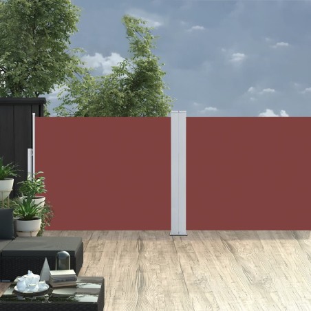 vidaXL Toldo lateral retráctil marrón 140x1000 cm 