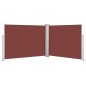 vidaXL Toldo lateral retráctil marrón 140x1000 cm vidaXL Toldo lateral retráctil marrón 140x1000 cm