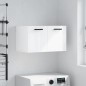 vidaXL Armario pared madera contrachapada blanco brillo 60x36,5x35 cm vidaXL Armario pared madera contrachapada blanco brillo 60x36,5x35 cm