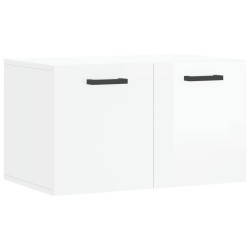 vidaXL Armario pared madera contrachapada blanco brillo 60x36,5x35 cm