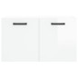 vidaXL Armario pared madera contrachapada blanco brillo 60x36,5x35 cm vidaXL Armario pared madera contrachapada blanco brillo 60x36,5x35 cm