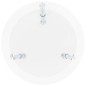 vidaXL Mesa auxiliar 2 niveles vidrio templado transparente 38 cm
