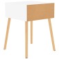 vidaXL Mesitas de noche 2 uds madera contrachapada blanco 40x40x56 cm vidaXL Mesitas de noche 2 uds madera contrachapada blanco 40x40x56 cm