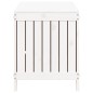 vidaXL Caja de almacenaje jardín madera de pino blanco 115x49x60 cm vidaXL Caja de almacenaje jardín madera de pino blanco 115x49x60 cm