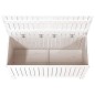 vidaXL Caja de almacenaje jardín madera de pino blanco 115x49x60 cm vidaXL Caja de almacenaje jardín madera de pino blanco 115x49x60 cm