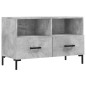 vidaXL Mueble para TV madera contrachapada gris hormigón 80x36x50 cm vidaXL Mueble para TV madera contrachapada gris hormigón 80x36x50 cm
