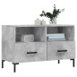 vidaXL Mueble para TV madera contrachapada gris hormigón 80x36x50 cm vidaXL Mueble para TV madera contrachapada gris hormigón 80x36x50 cm