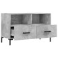 vidaXL Mueble para TV madera contrachapada gris hormigón 80x36x50 cm vidaXL Mueble para TV madera contrachapada gris hormigón 80x36x50 cm