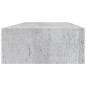 vidaXL Estante de pared con cajón 2 uds MDF gris hormigón 60x23,5x10cm