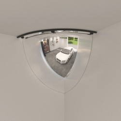 vidaXL Espejos de tráfico 2 uds cuarto combado acrílico Ø80 cm