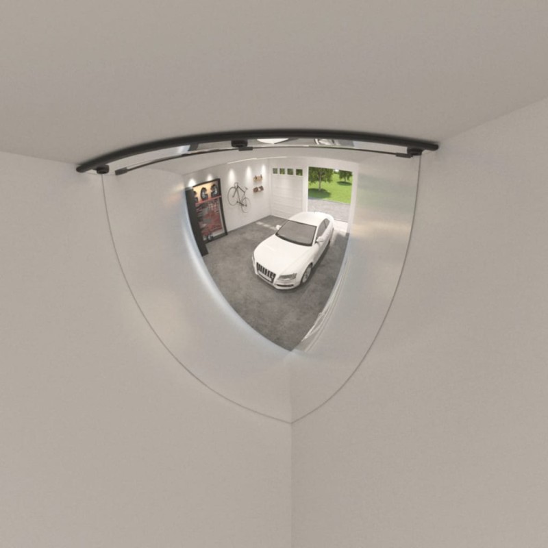 vidaXL Espejos de tráfico 2 uds cuarto combado acrílico Ø80 cm vidaXL Espejos de tráfico 2 uds cuarto combado acrílico Ø80 cm